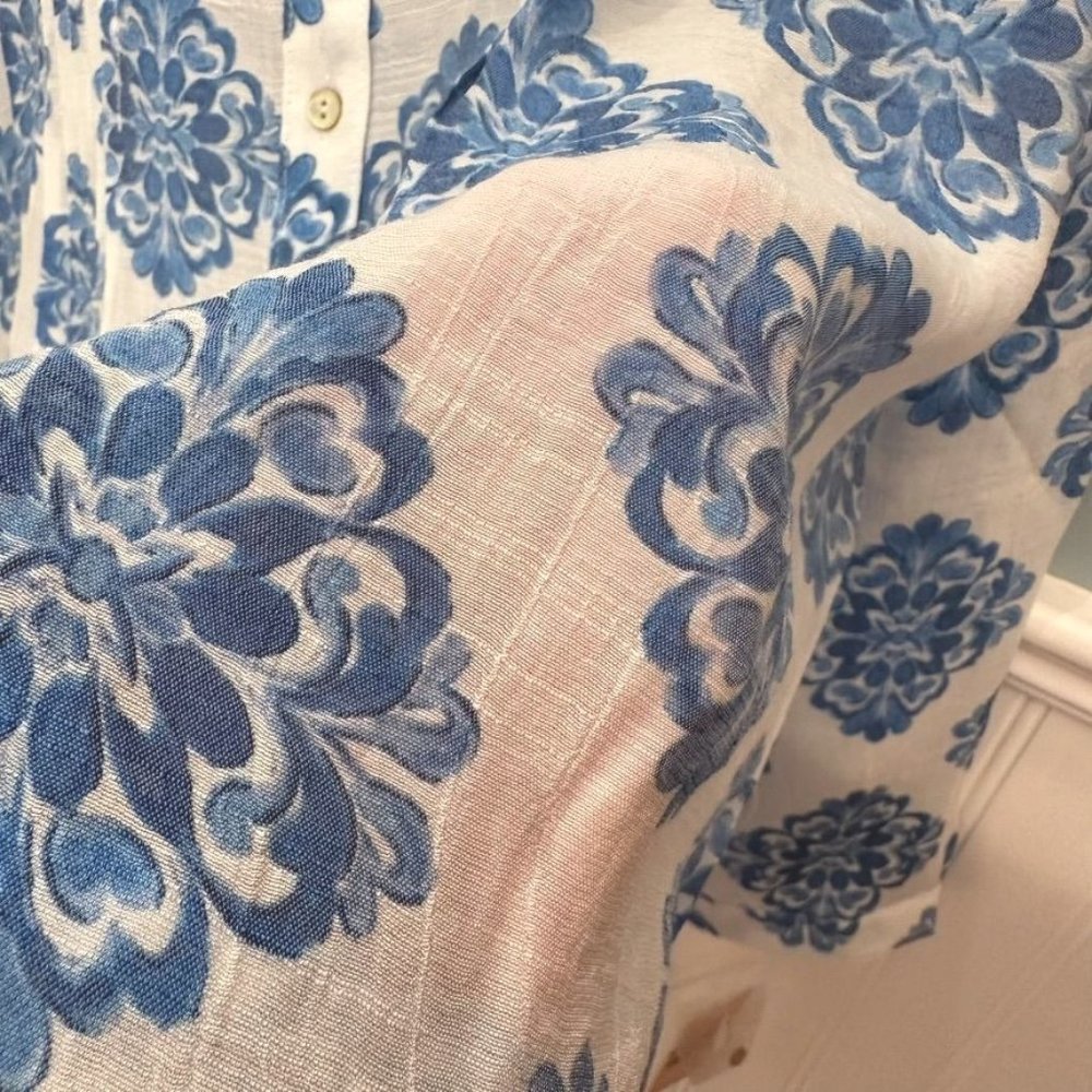 NANETTE NANETTE LEPORE Printed Tunic Blue - Picture 9 of 10